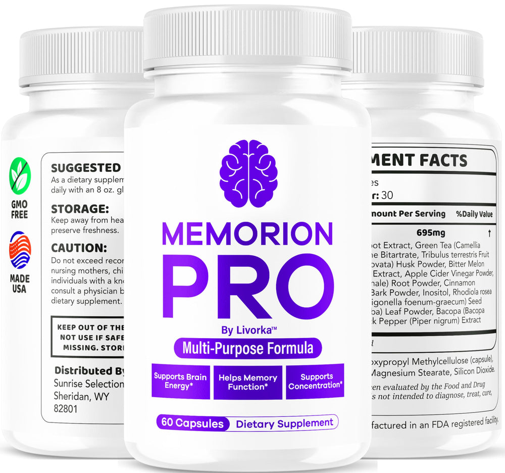 LIVORKA Memorion Pro two-month supply emphasizes routine.