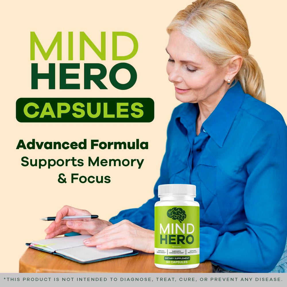 Close-up of LIVORKA Mind Hero capsules for easy daily use