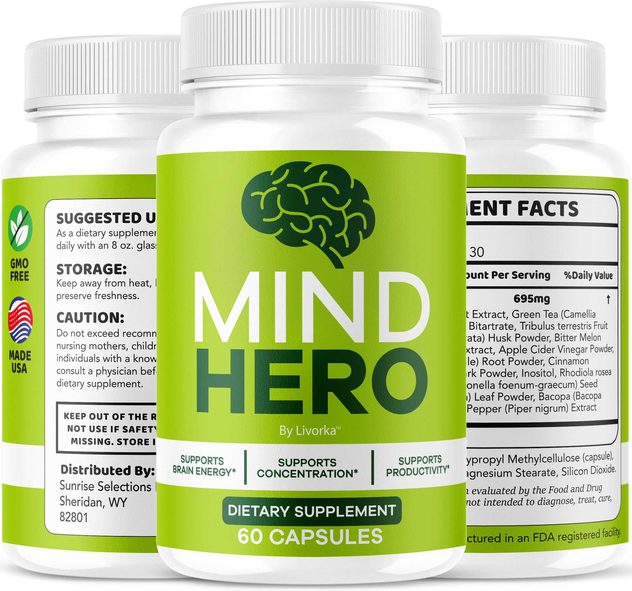 LIVORKA Mind Hero product on shelf ready for purchase