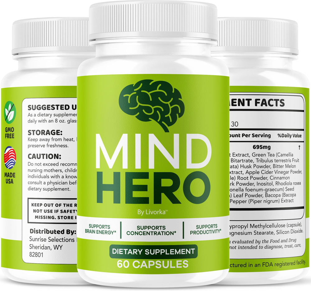 LIVORKA Mind Hero product on shelf ready for purchase