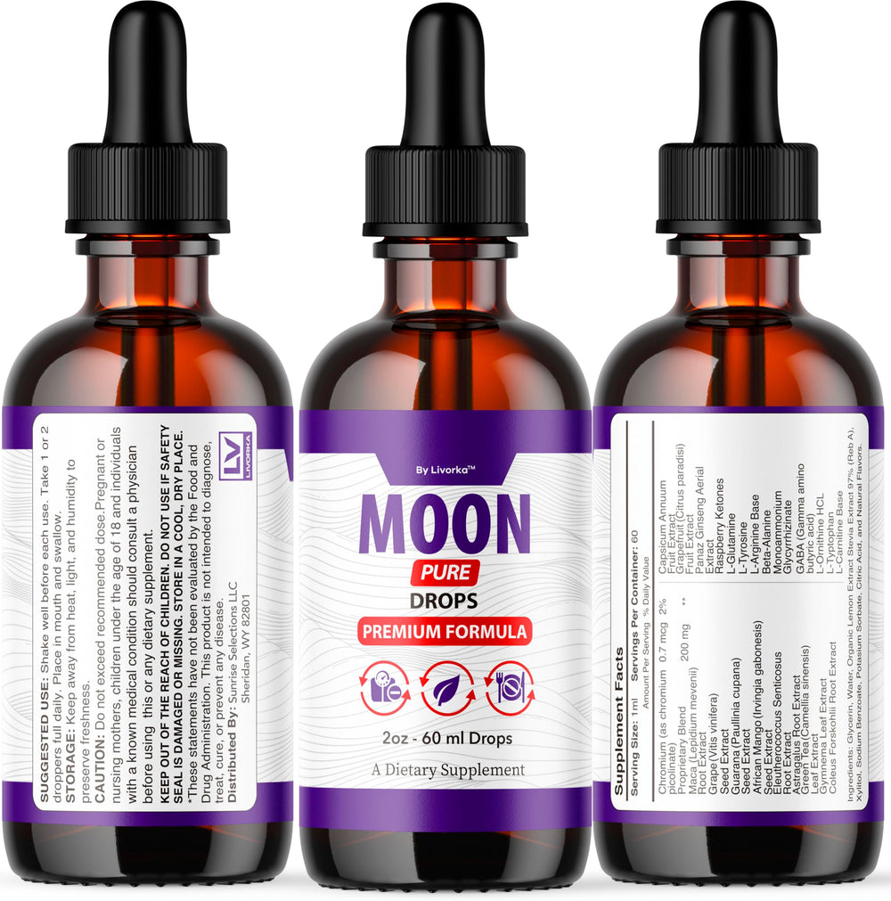 Moon Pure Drops five-pack packaging emphasizes value and extended routine.