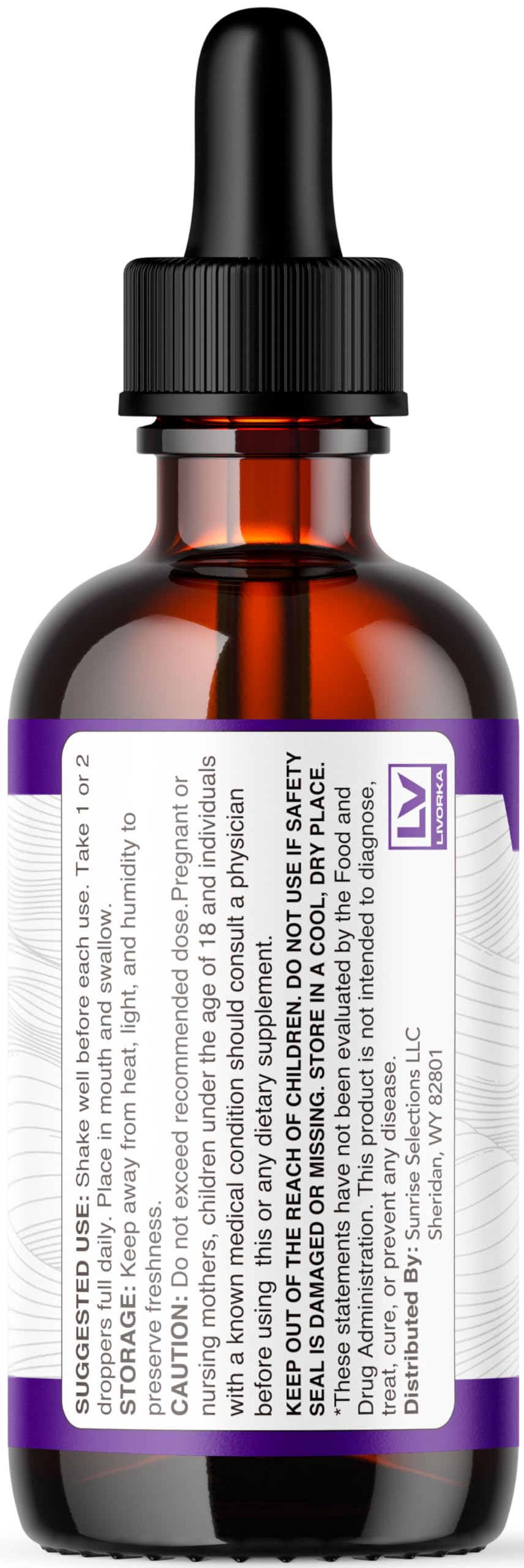 LIVORKA Moon Pure Drops dosage marks support consistent daily use.