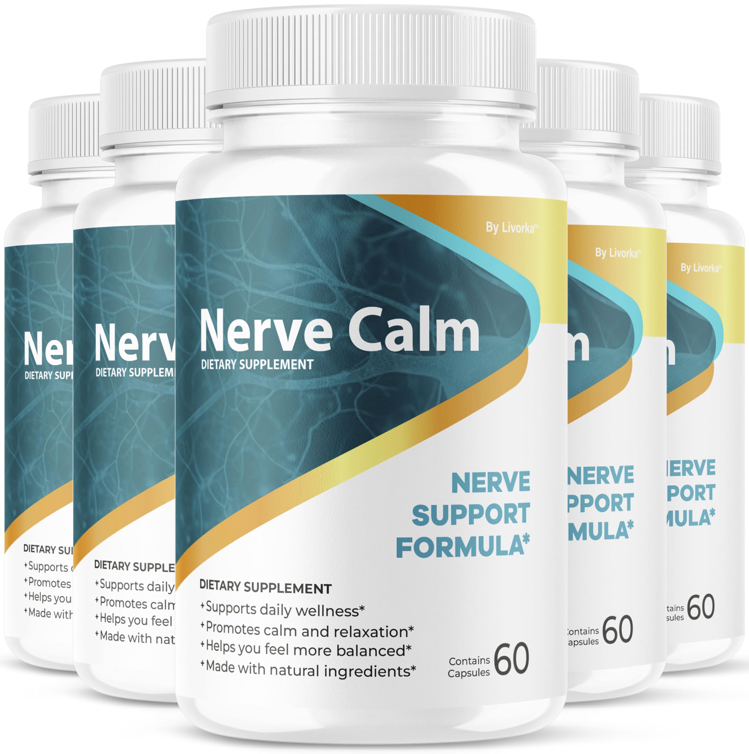 LIVORKA Nerve Calm bottle front for daily balance support