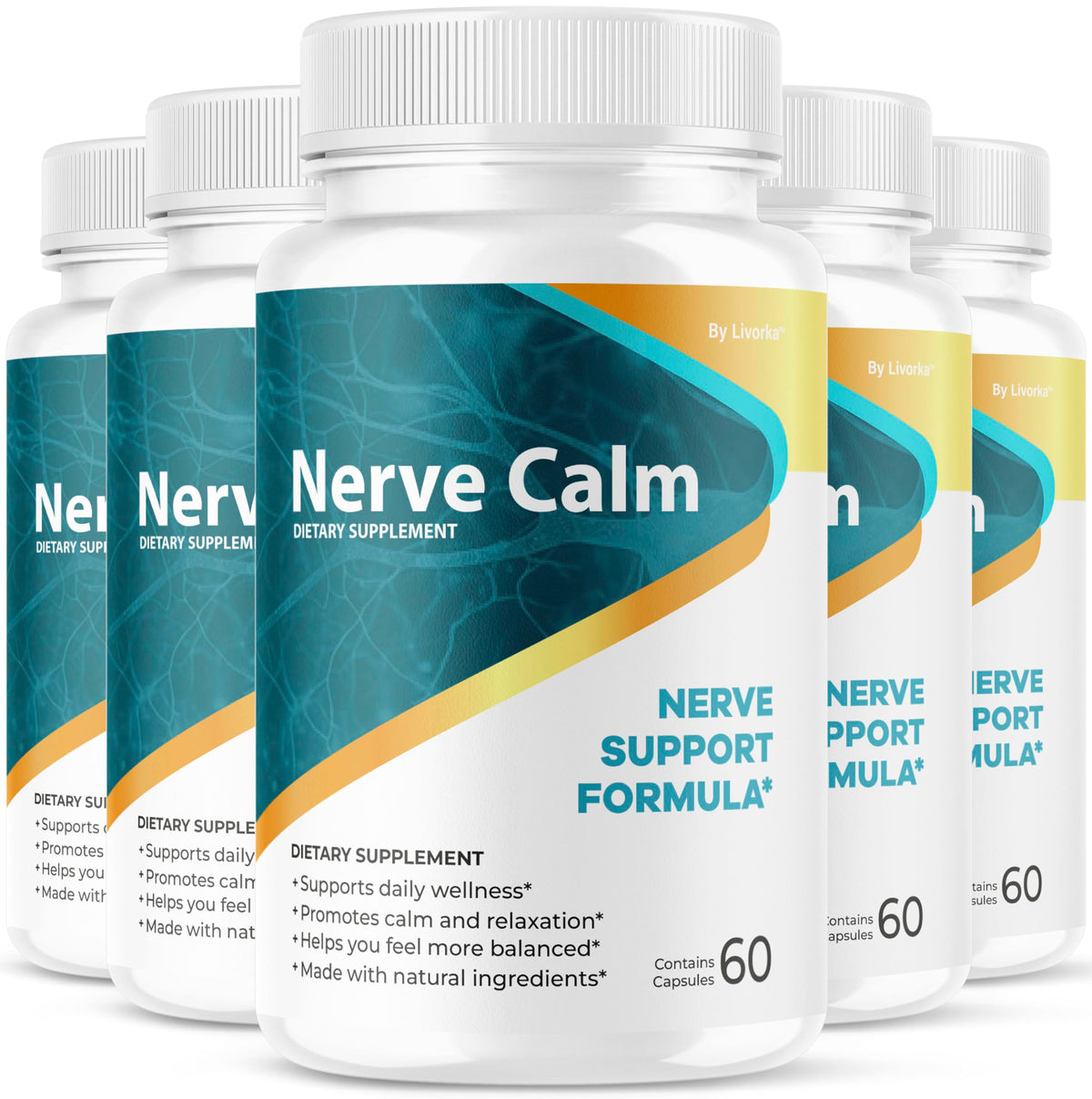 LIVORKA Nerve Calm bottle front for daily balance support