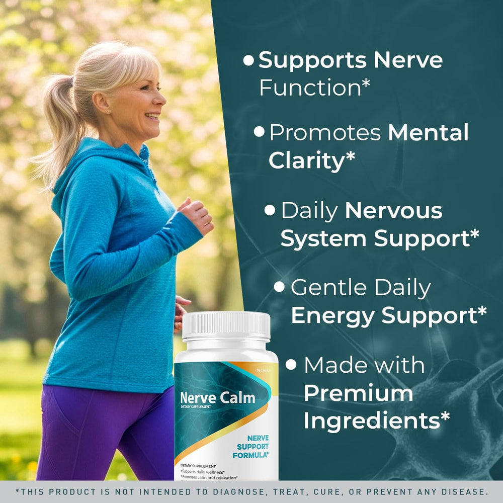 LIVORKA Nerve Calm bottle label showing premium formula