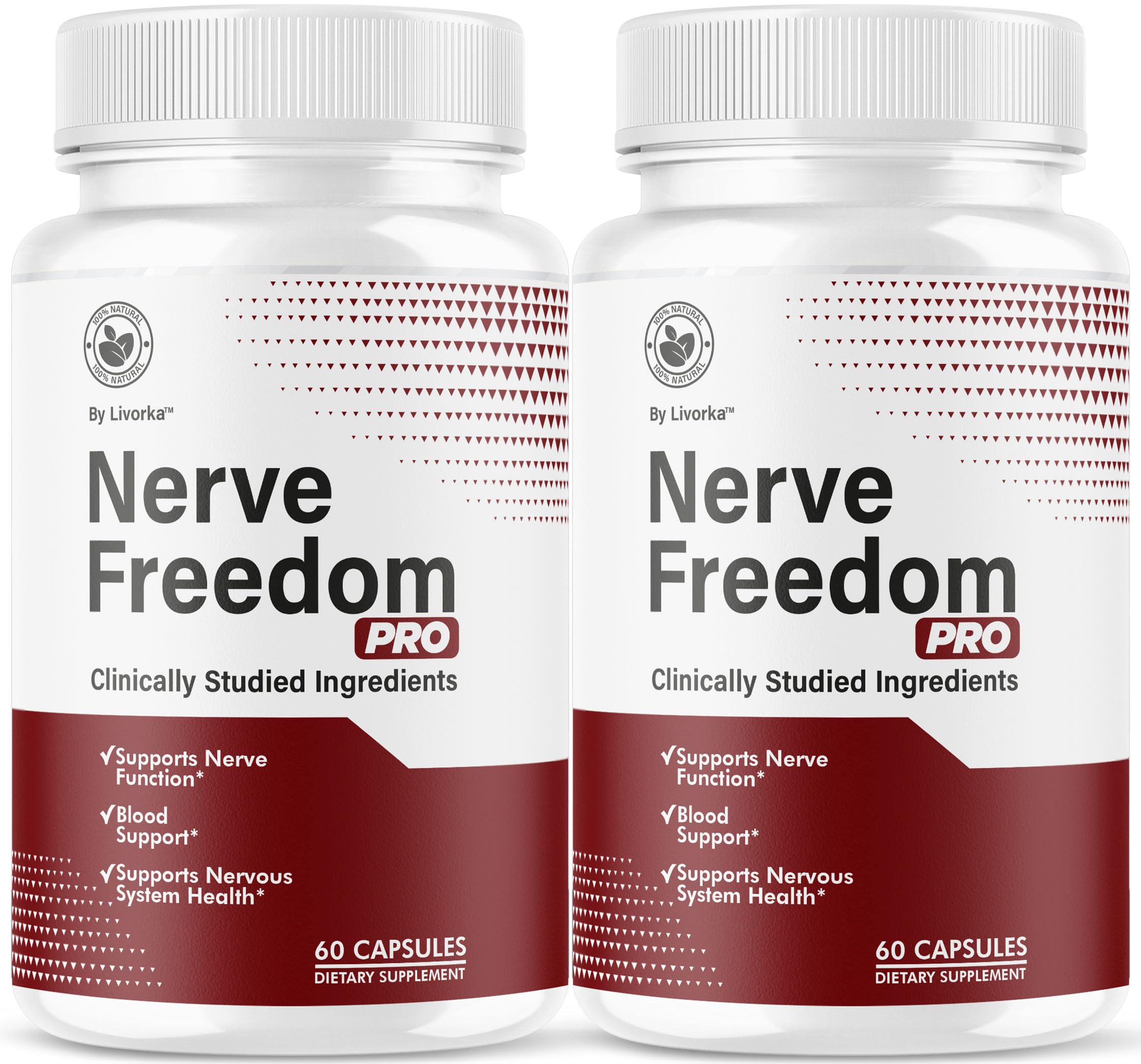 LIVORKA Nerve Freedom Pro bottle for daily wellness support.
