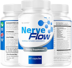LIVORKA NerveFlow 180 capsules pack ready for travel and home use.