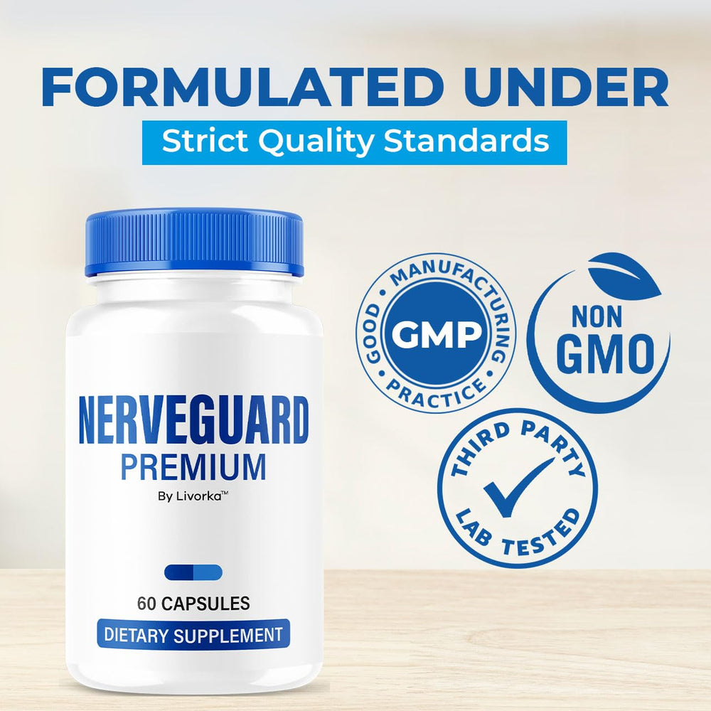 LIVORKA NerveGuard Premium packaging box conveys brand identity