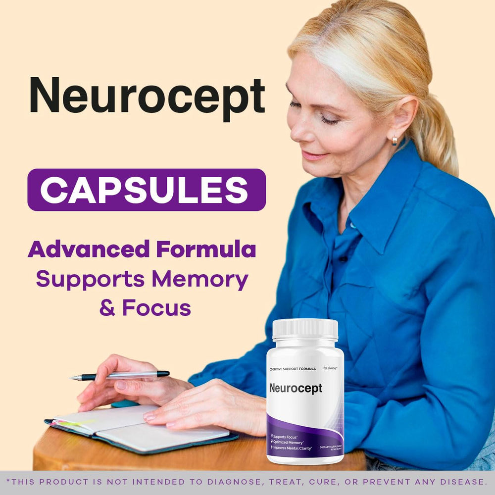 LIVORKA Neurocept bottle label highlighting USA-made GMP quality