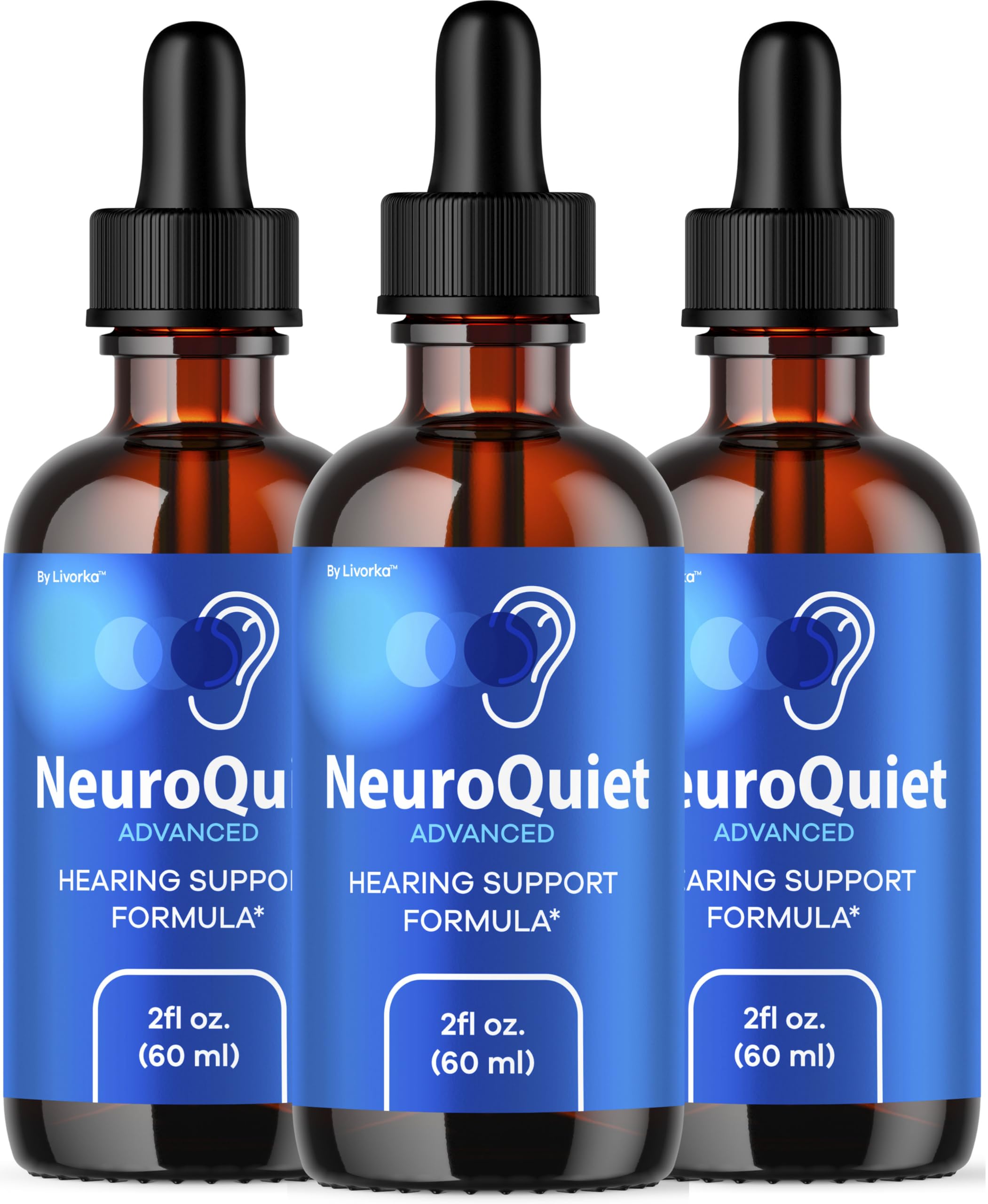 LIVORKA NeuroQuiet Drops bottle front for daily ear health support