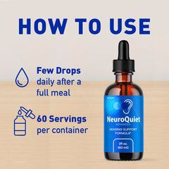 LIVORKA NeuroQuiet Drops dropper bottle in action for precise dosing