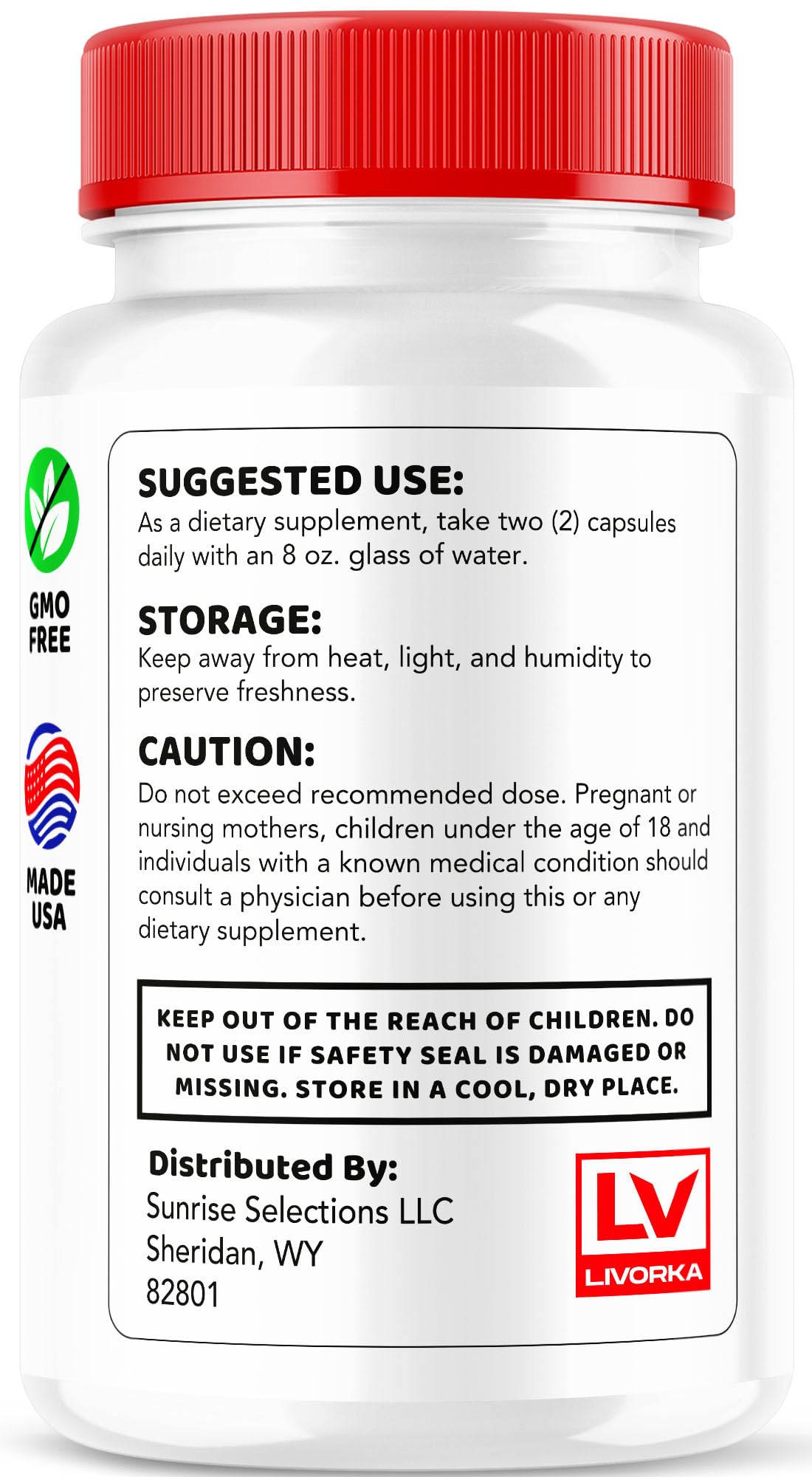LIVORKA packaging hero image showcases the premium bottle and clear labeling