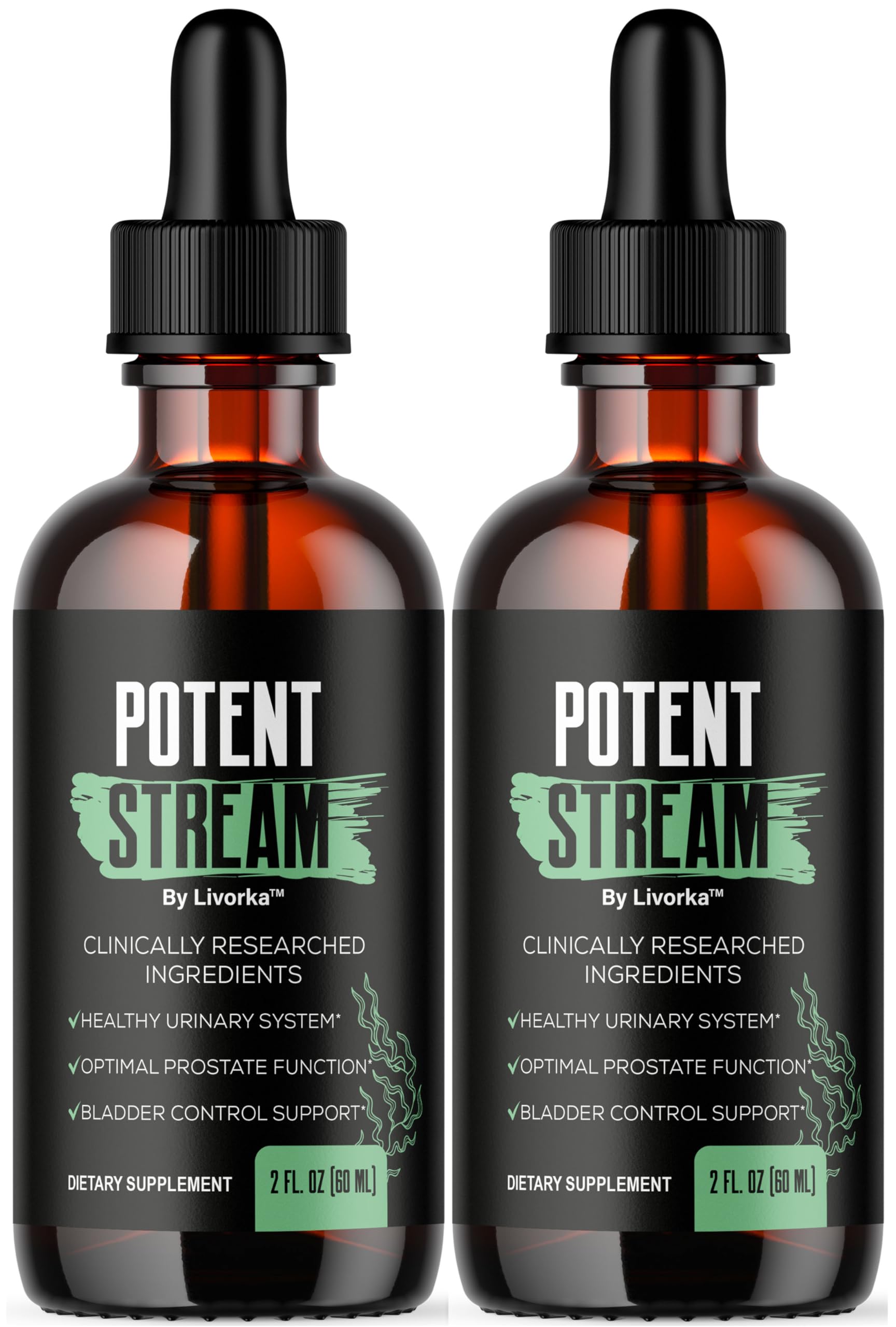 LIVORKA Potent Stream bottle ready for easy daily dosing
