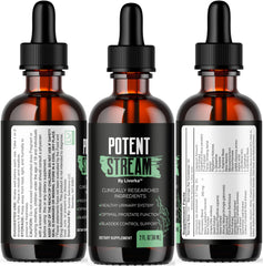 LIVORKA Potent Stream lifestyle shot showing convenient supplementation