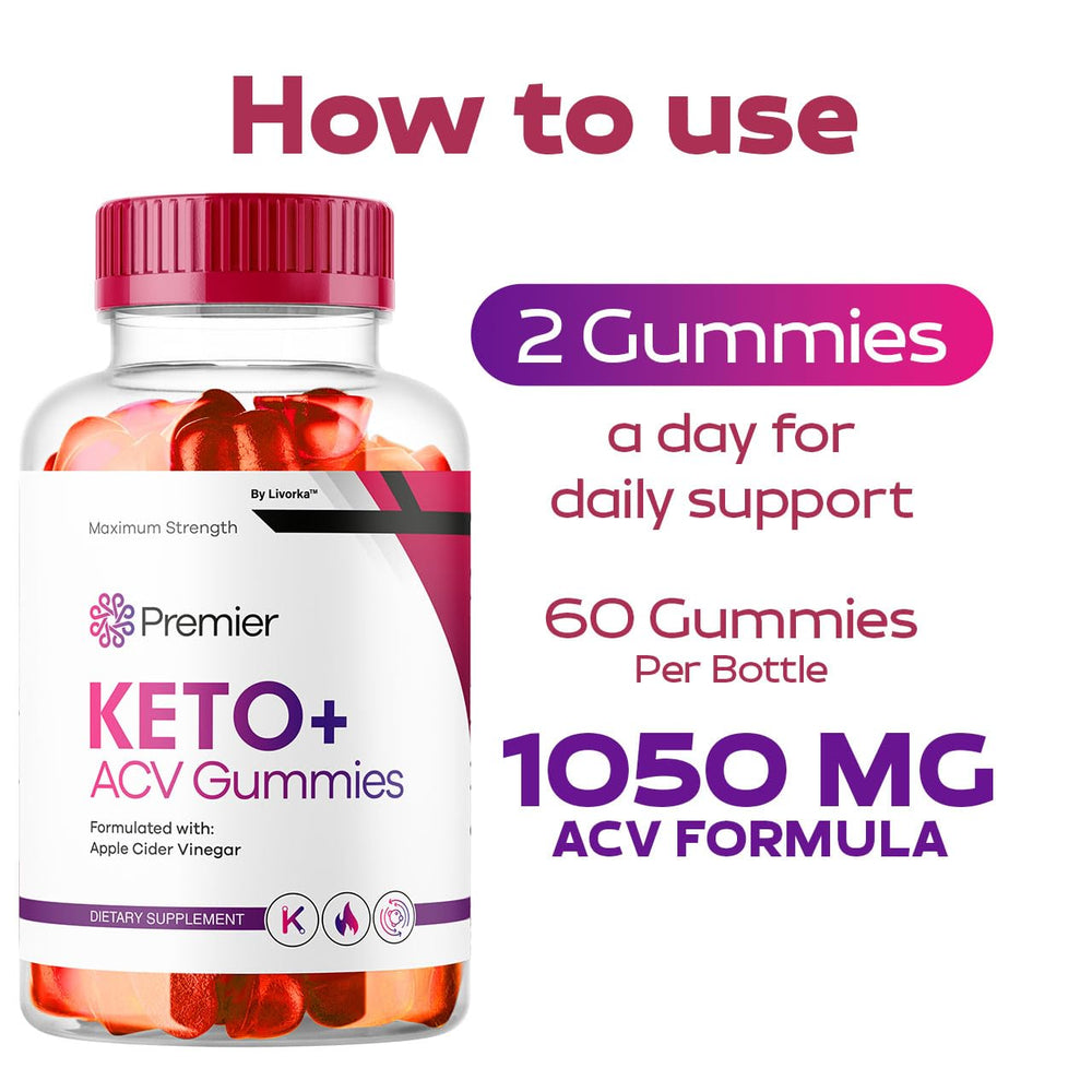 LIVORKA Premier Keto Plus ACV Gummies extreme bottle close-up shows potency.