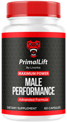 LIVORKA Primal Lift bottle highlights natural formula for daily energy support.