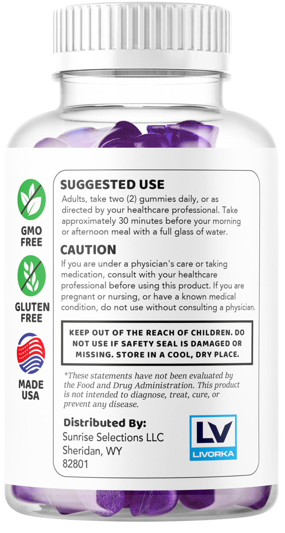 LIVORKA lifestyle use: gummies for an active daily routine