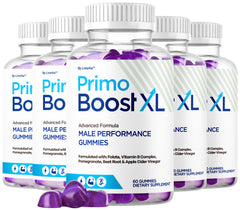 LIVORKA Primo Boost XL Gummies bottle for daily energy support.