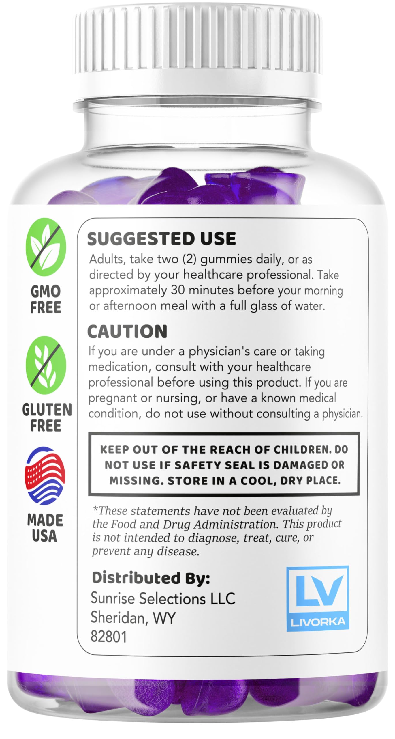 LIVORKA Primo TRT Gummies flavor profile visual highlighting taste appeal.