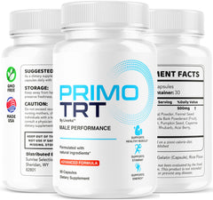 LIVORKA Primo TRT pills in hand, on-the-go energy support