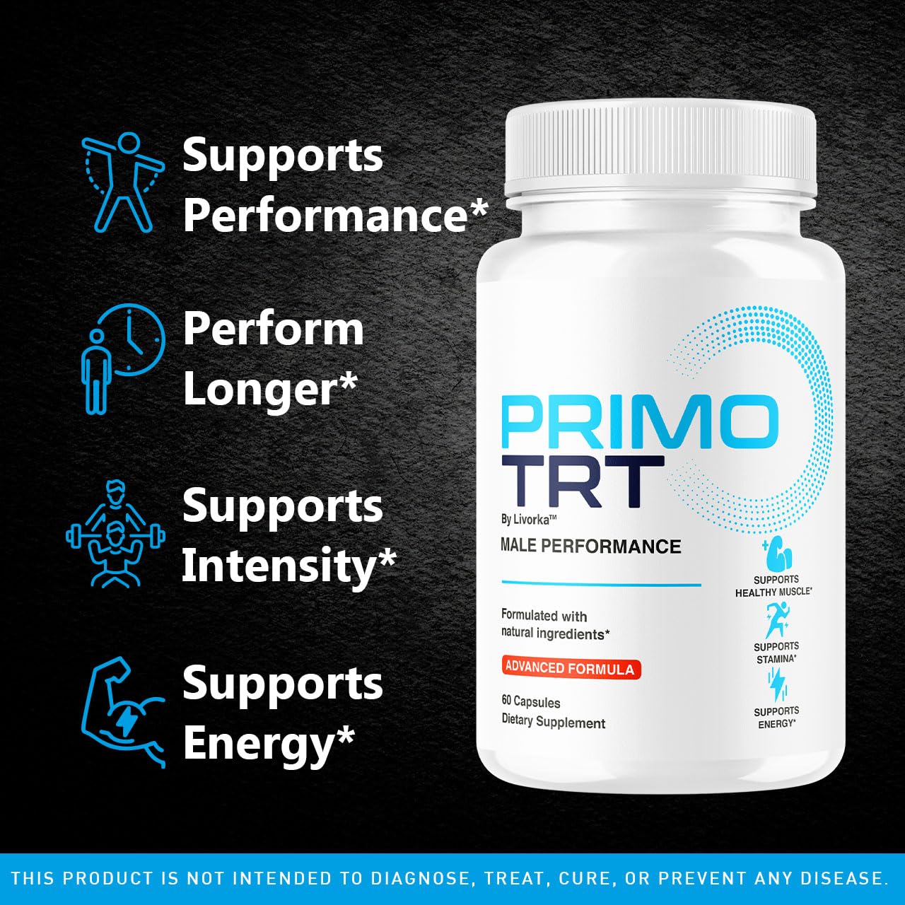 Two-month LIVORKA Primo TRT pack displayed for ongoing wellness.