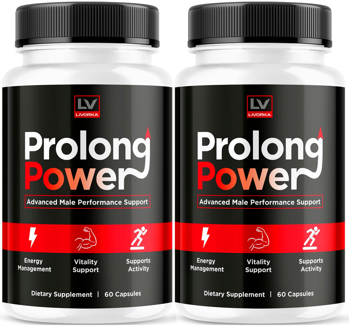 LIVORKA Prolong Power bottle with capsules for daily use.