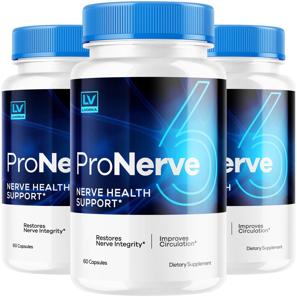 LIVORKA Pronerve 6 bottle front for easy daily use.