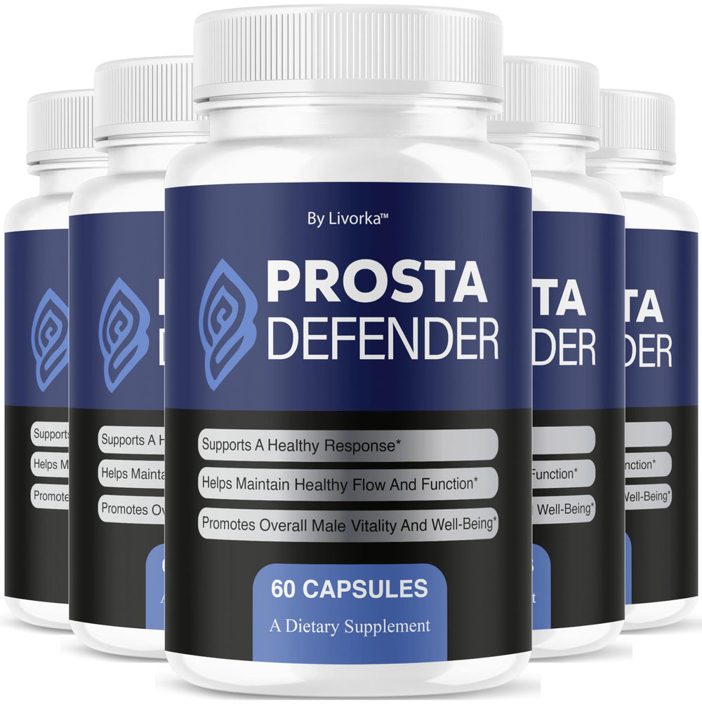 LIVORKA ProstaDefender bottle front for daily wellness routine.