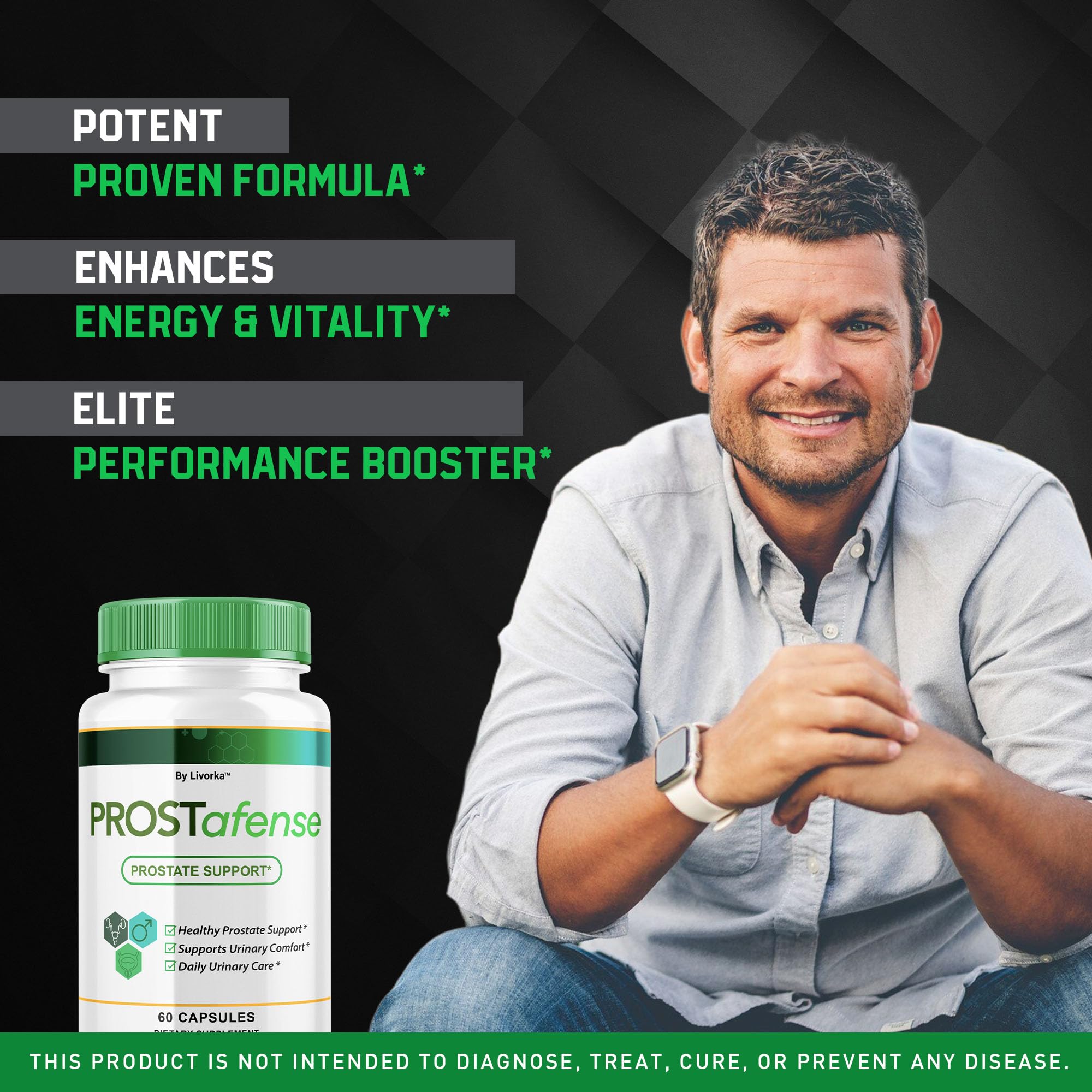 LIVORKA Prostafense capsules ready for daily use and consistency.
