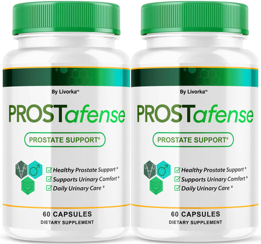 LIVORKA Prostafense bottle front for daily male wellness.