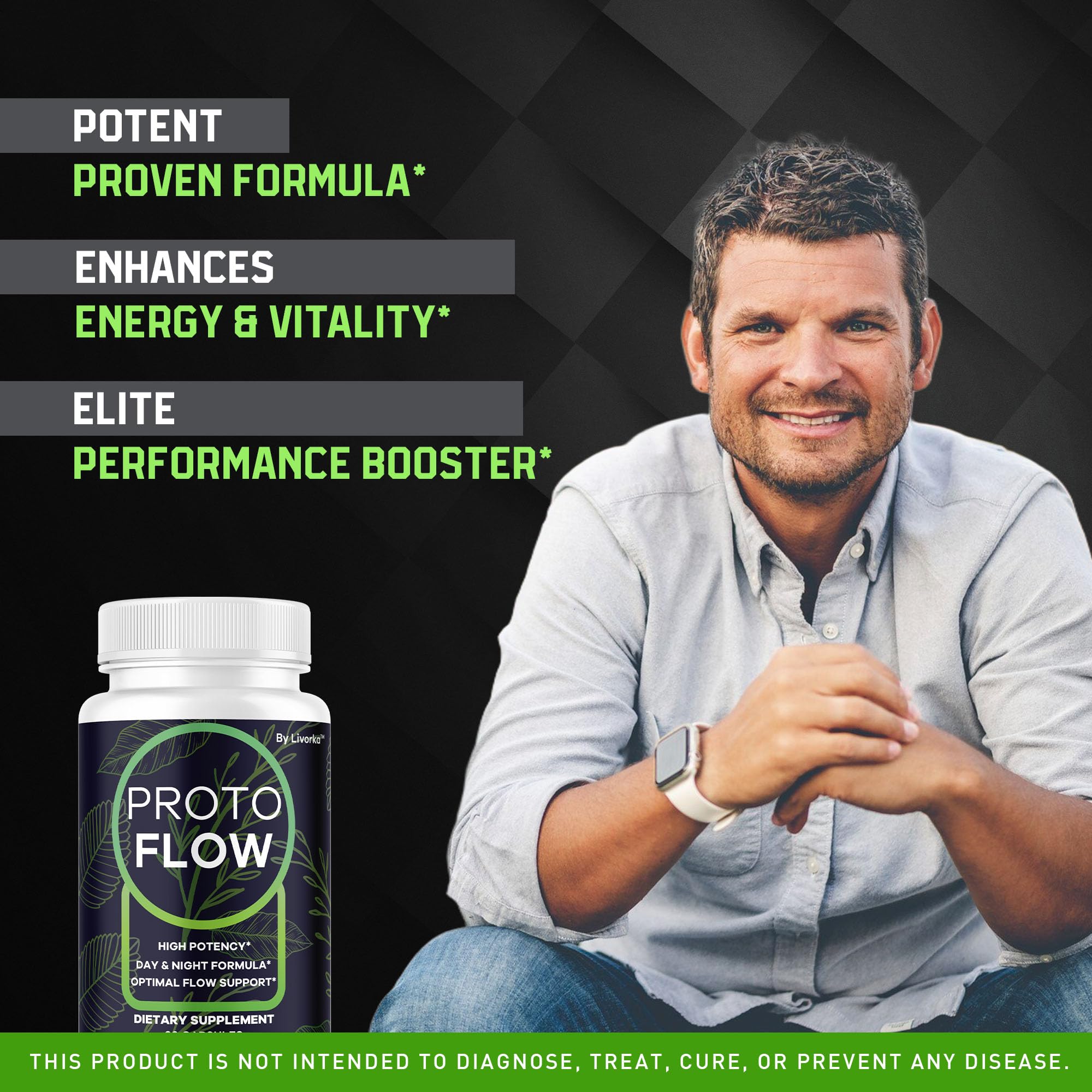 LIVORKA Proto Flow packaging front view.