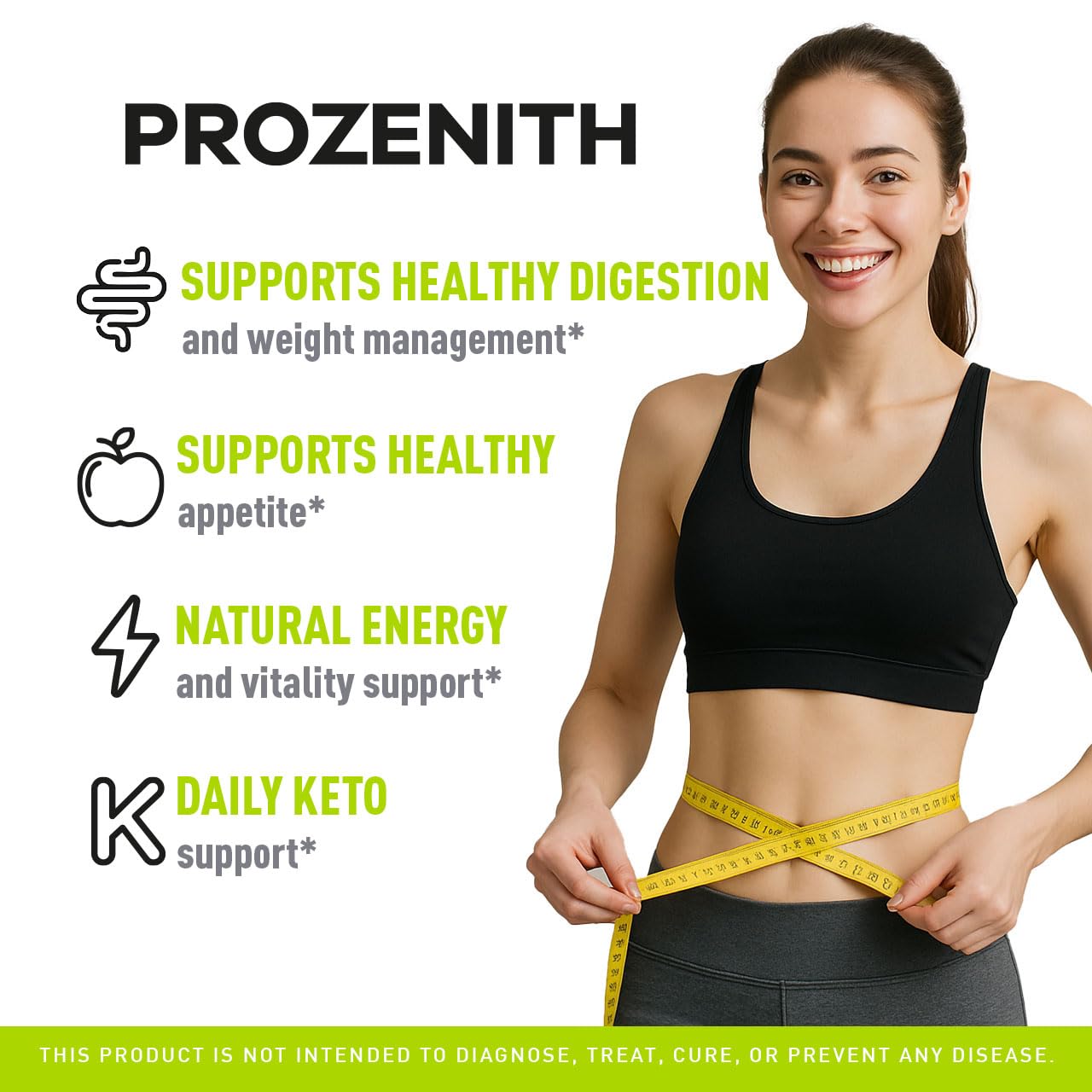 LIVORKA Prozenith Pro Capsules bottle side shows easy dosage guidance