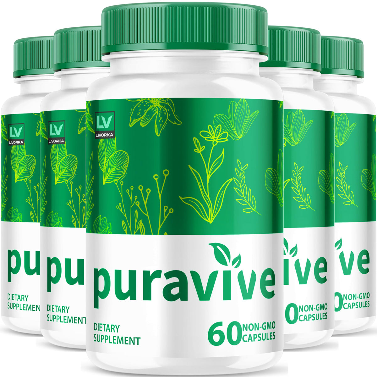 LIVORKA Puravive bottle front view for daily weight management support.