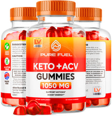 LIVORKA Pure Fuel Gummies on a surface with vibrant display