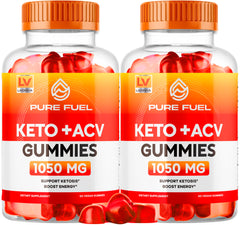LIVORKA Pure Fuel Keto Gummies bottle front showing convenient keto-friendly chew