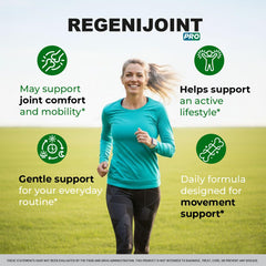 LIVORKA RegeniJoint bottle front with convenient daily capsules for routine.