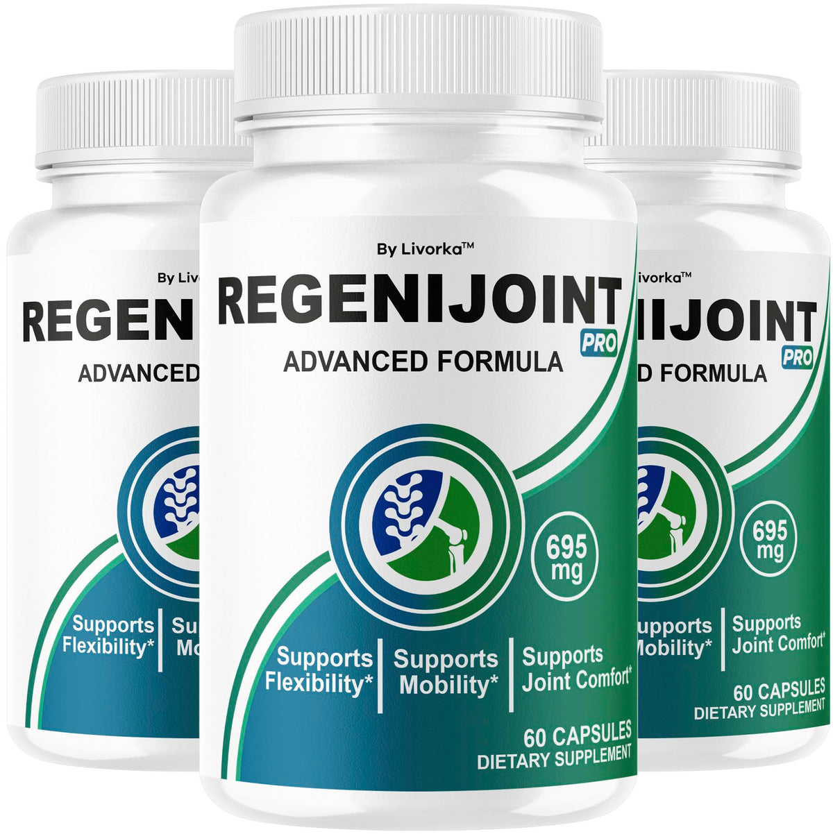 LIVORKA RegeniJoint pack trio for ongoing joint support.