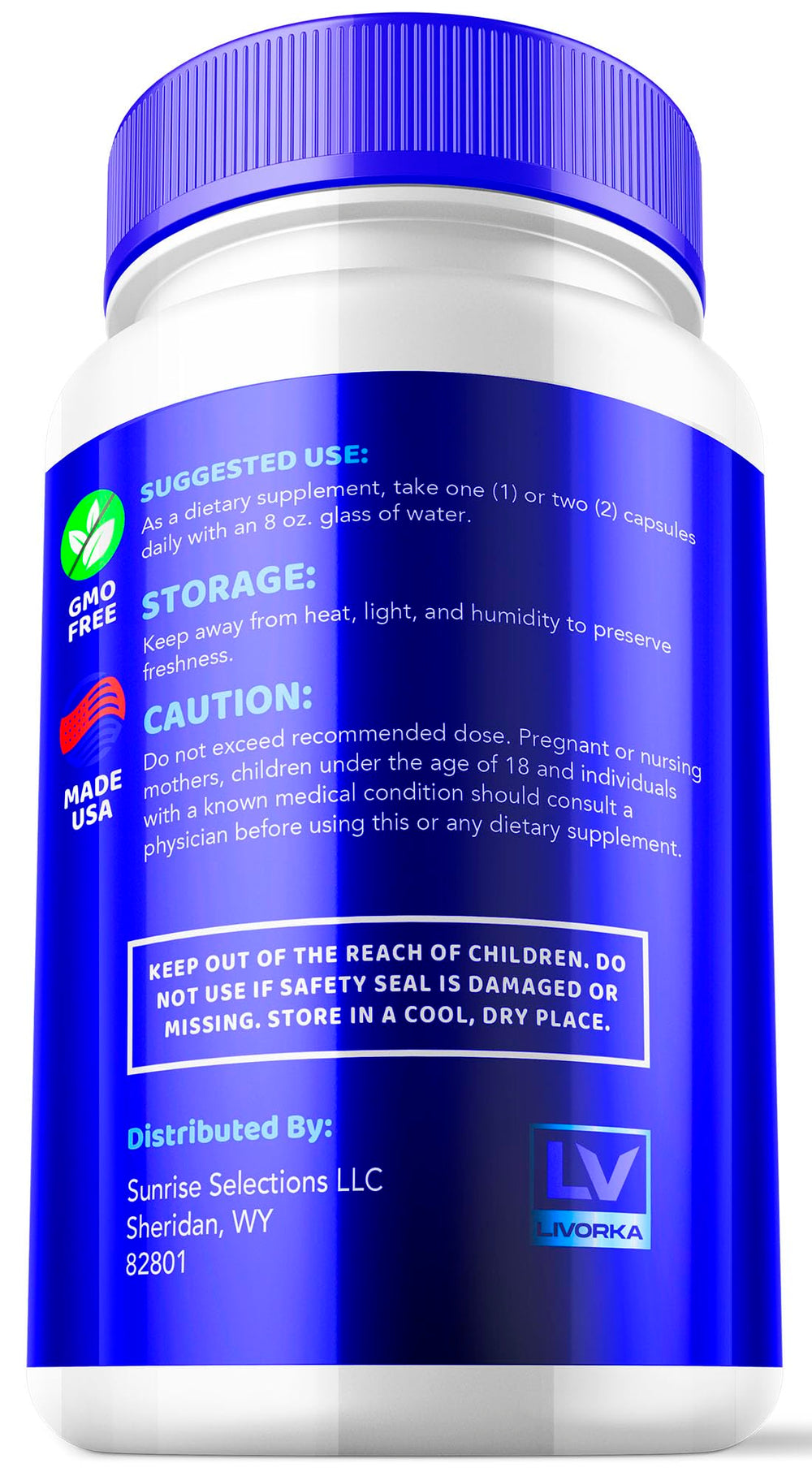LIVORKA Renew capsules close-up for convenient daily dosing.