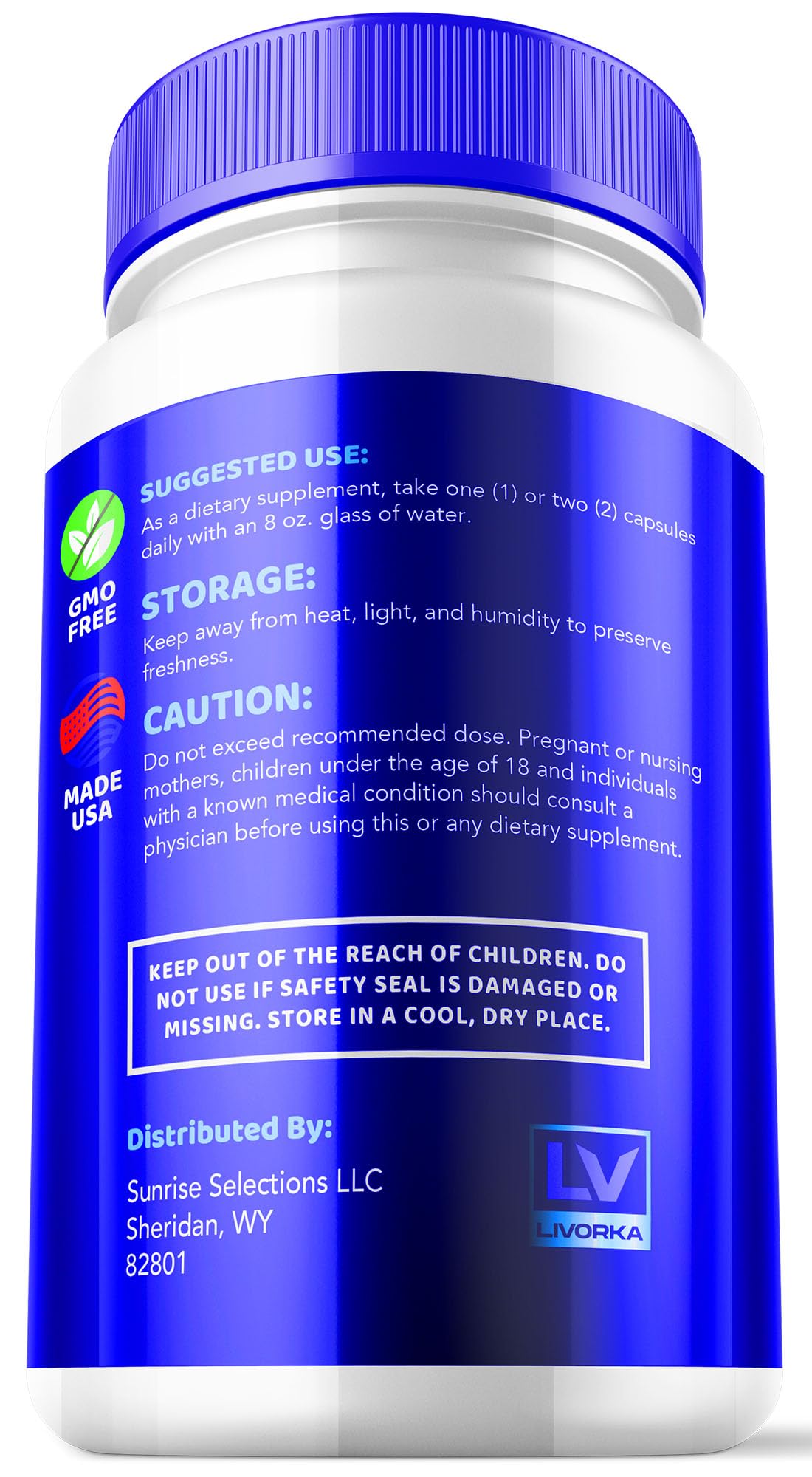 LIVORKA Renew capsules closeup highlighting easy daily capsules.
