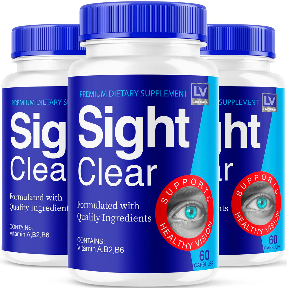 LIVORKA Sight Clear bottle front showing everyday vision support in use