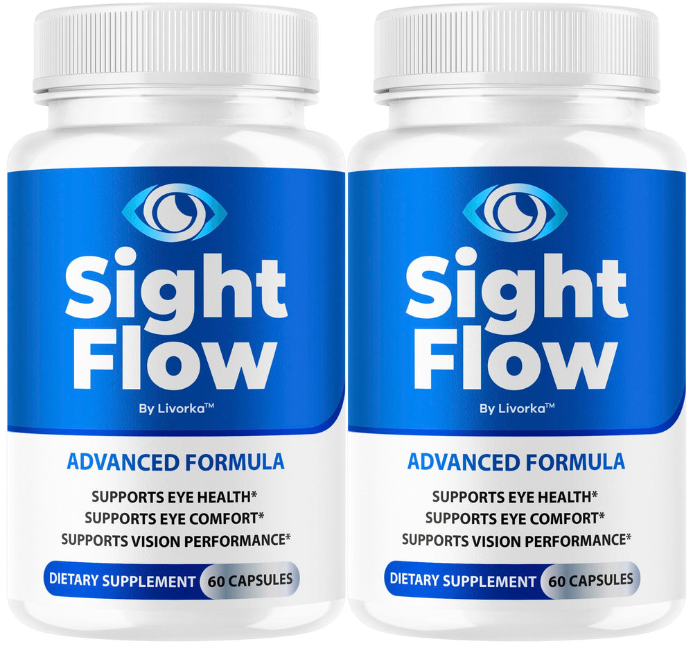 LIVORKA Sight Flow Eye Capsules bottle front for daily eye support.
