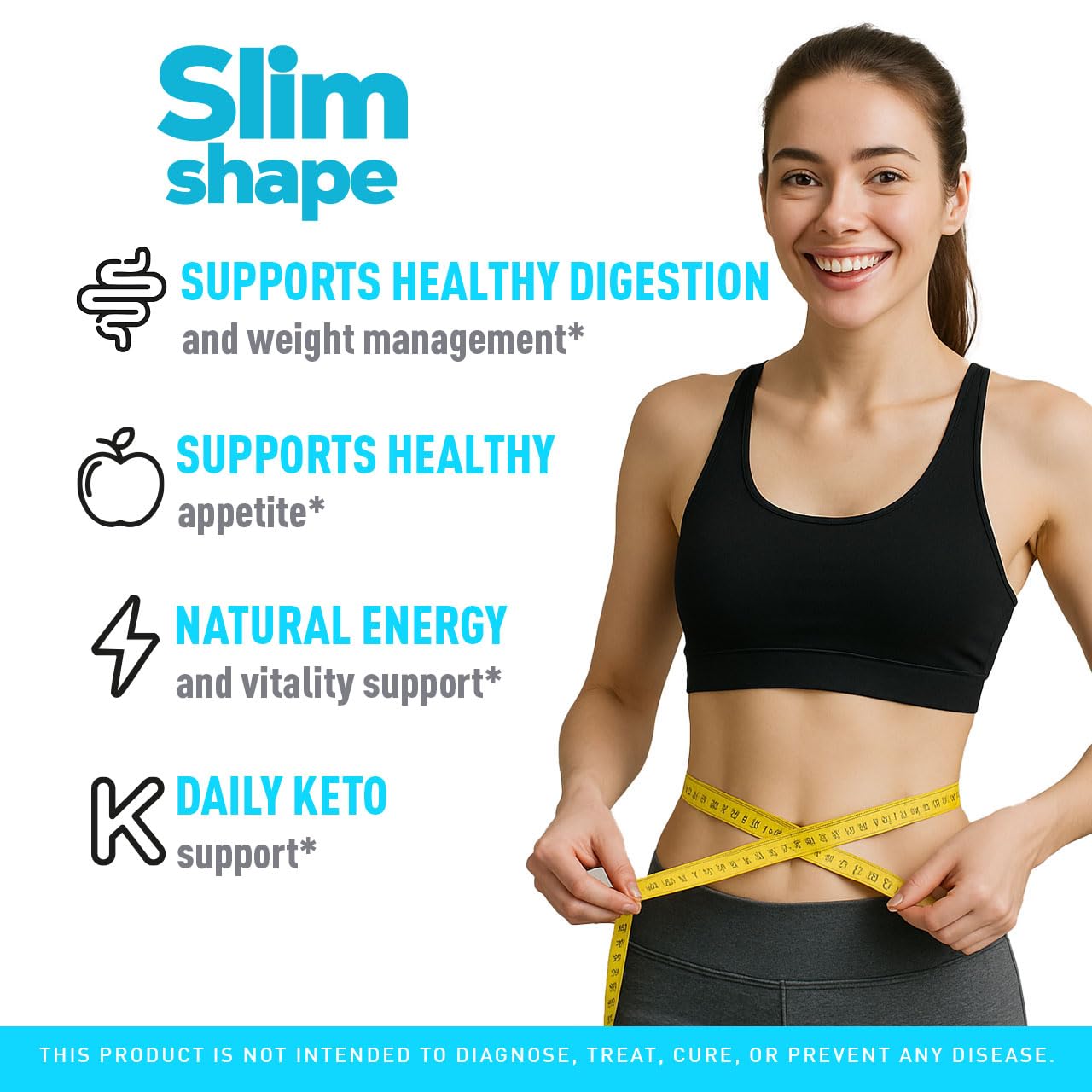 LIVORKA SlimShape capsules closeup emphasizing convenient daily supplementation for overall health.