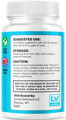 LIVORKA SlimShape ingredients label closeup indicates premium all-natural components.