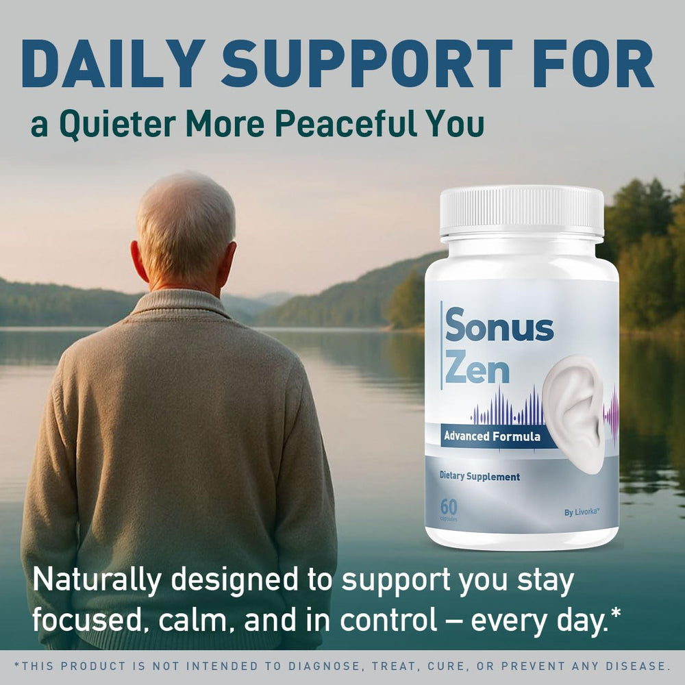 LIVORKA SonusZen capsules labeled USA-made emphasizing trusted manufacturing.