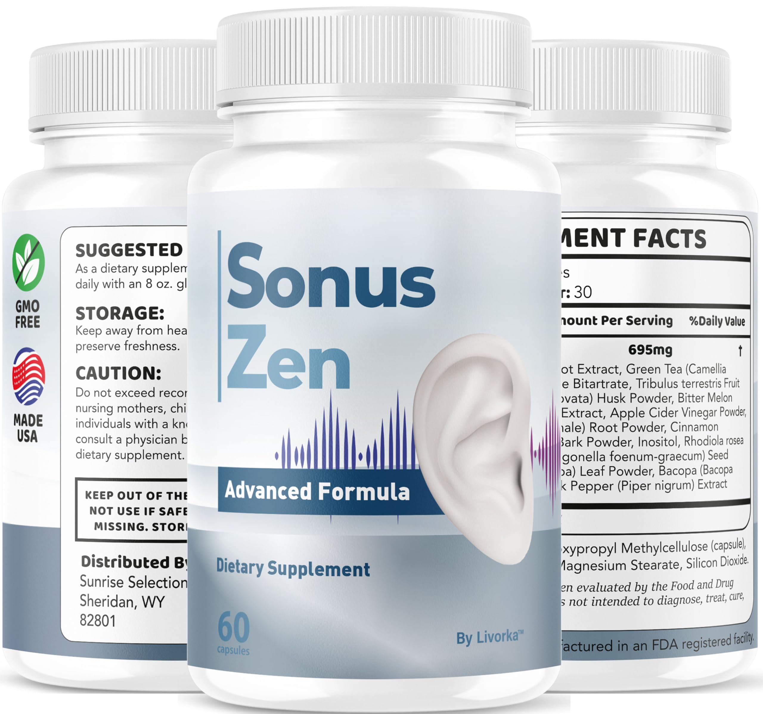 LIVORKA SonusZen capsules usage-scene showing easy daily integration.