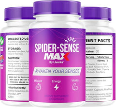 LIVORKA Spider Sense Max capsules close-up showing easy-to-swallow design