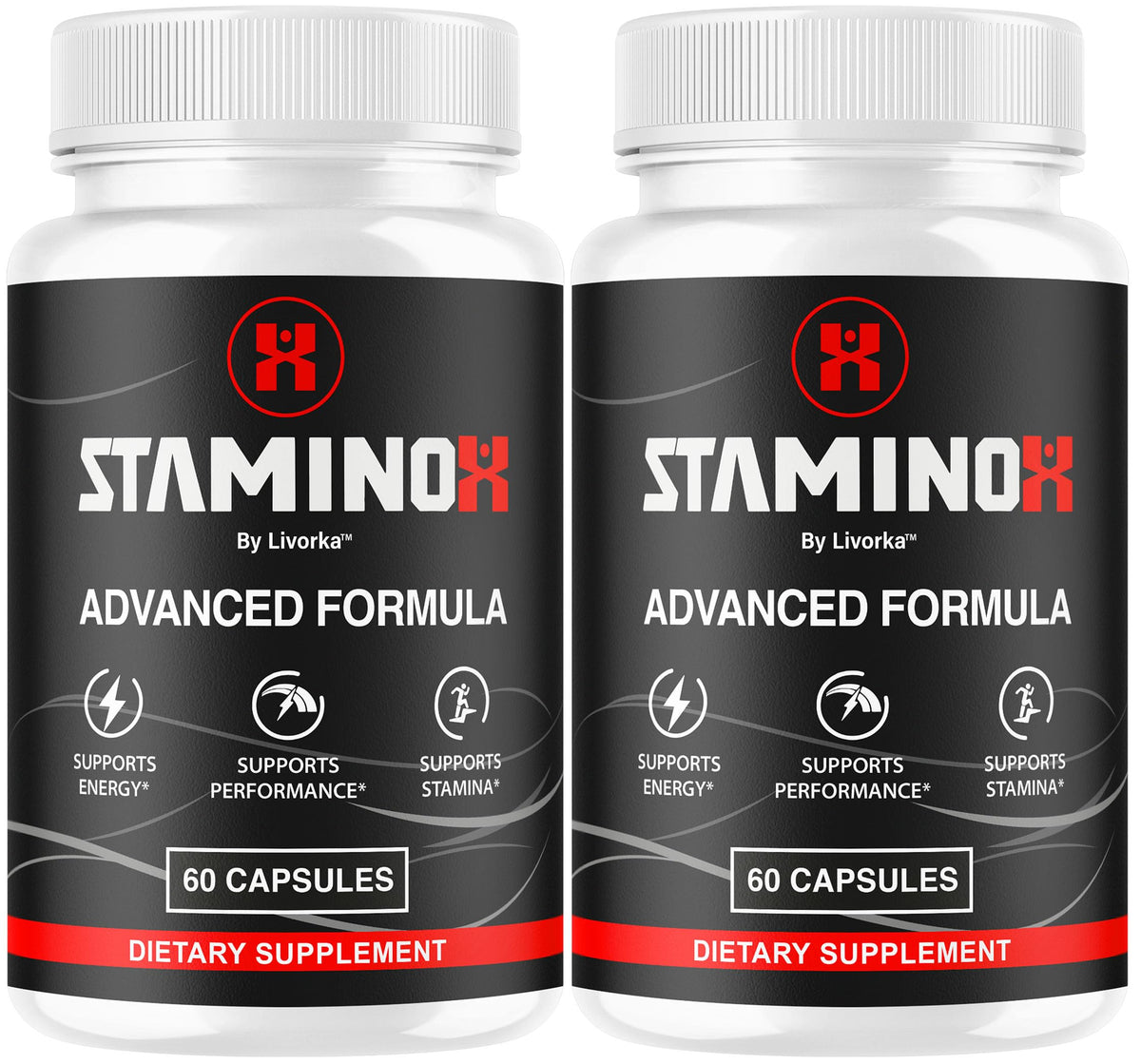 LIVORKA Staminox capsules bottle for daily wellness support.