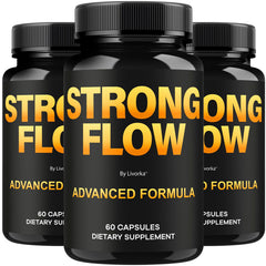 LIVORKA Strong Flow bottle with capsules supports daily vitality.