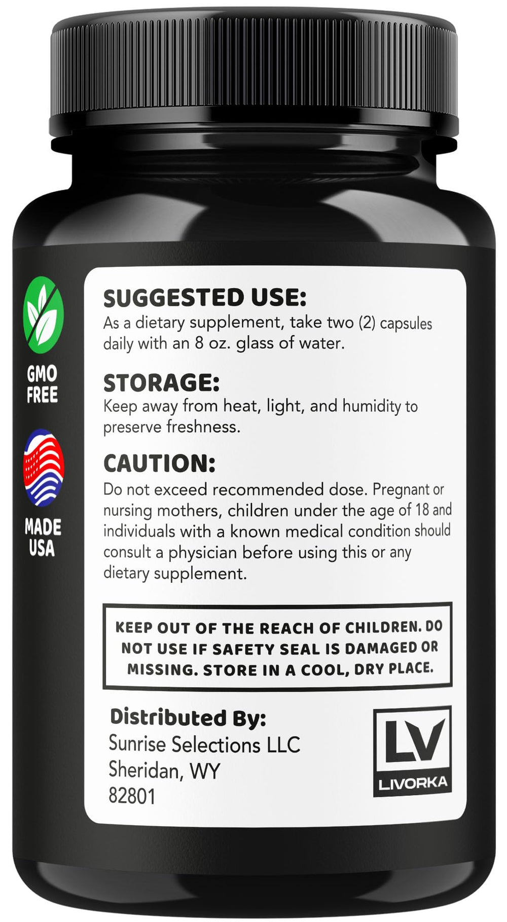 LIVORKA Strong Flow dosage spoon for simple daily serving.