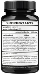 LIVORKA Strong Flow ingredients graphic emphasizes premium botanicals.